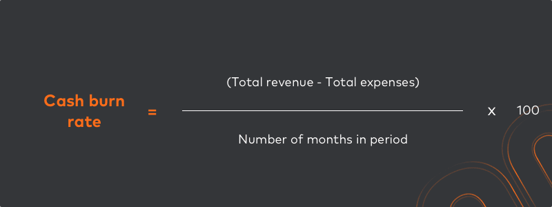 Cash burn rate formula