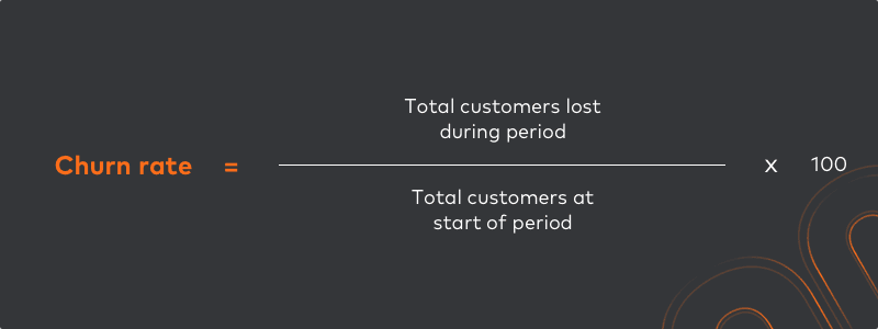 Churn rate formula