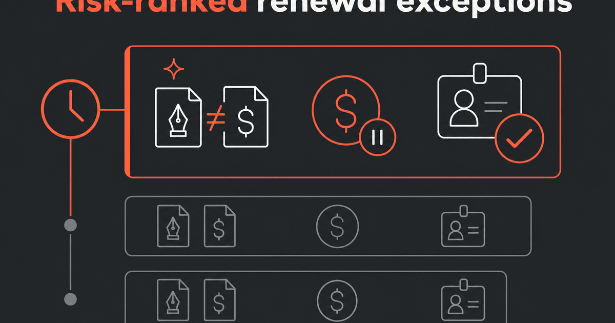 AI Renewal Exception Queues: Routing Billing Mismatches for Human Approval
