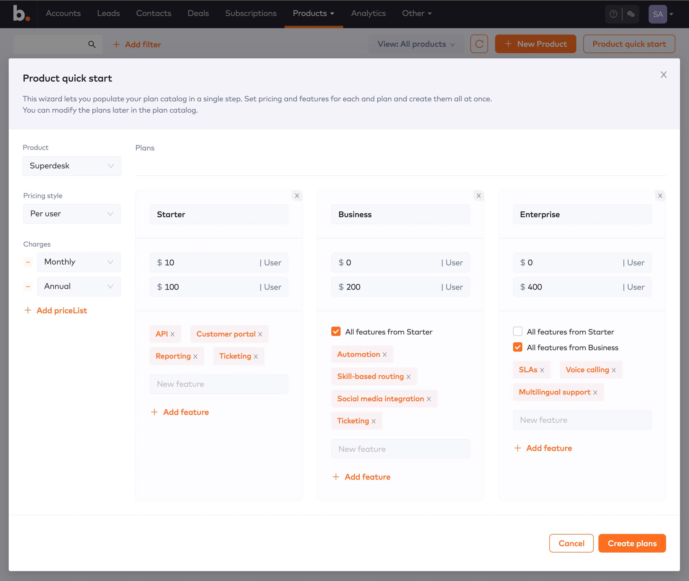 Using the Bunny product quickstart tool
