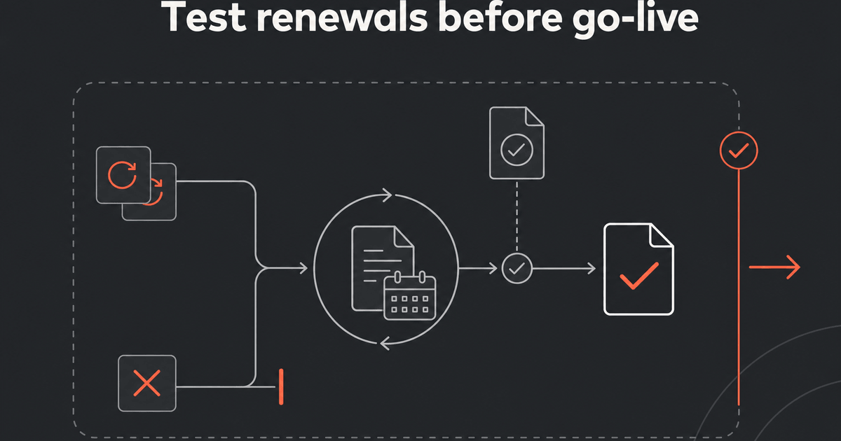Testing Renewal Automation Before Go-Live: A Recurring Billing Acceptance Checklist